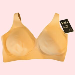 Knix Revolution V-Neck Bra size M++ New With Tags Warm Sable 115NM2